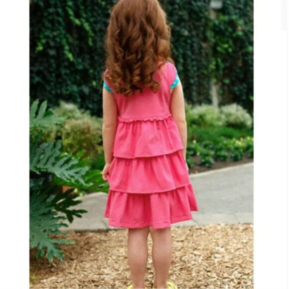 Matilda Jane Pink Ruffled Have Your Cake Dress Toddler Girls Size 2 Excellent co - Picture 2 of 9